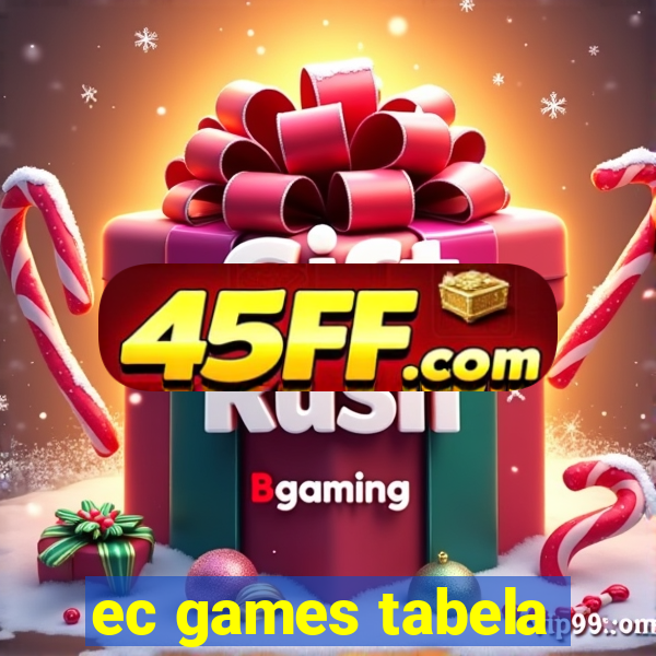 ec games tabela
